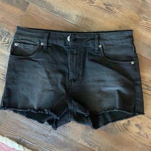 STS Blue cut off shorts in Black